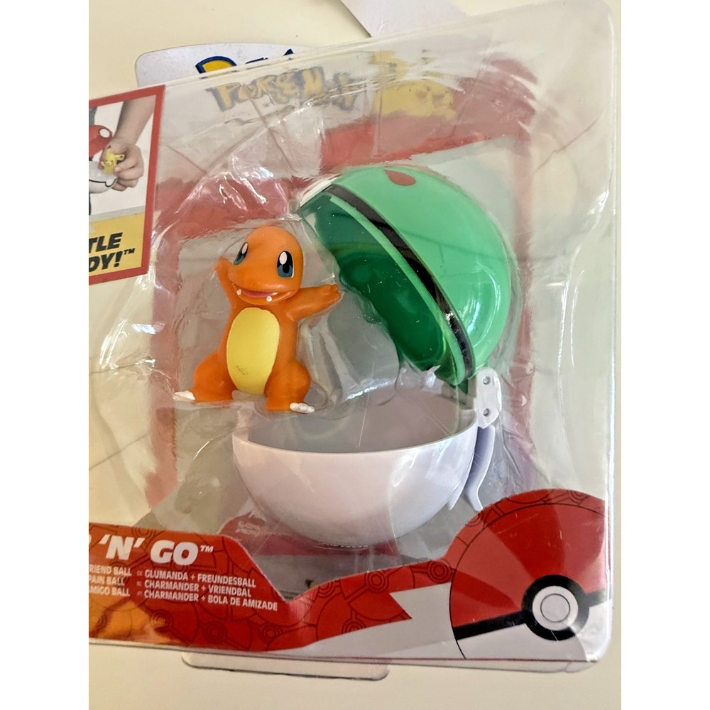 Brand New 2026 Pokémon Charmander & Friend Ball Clip 'N' Go Jazwares Rare